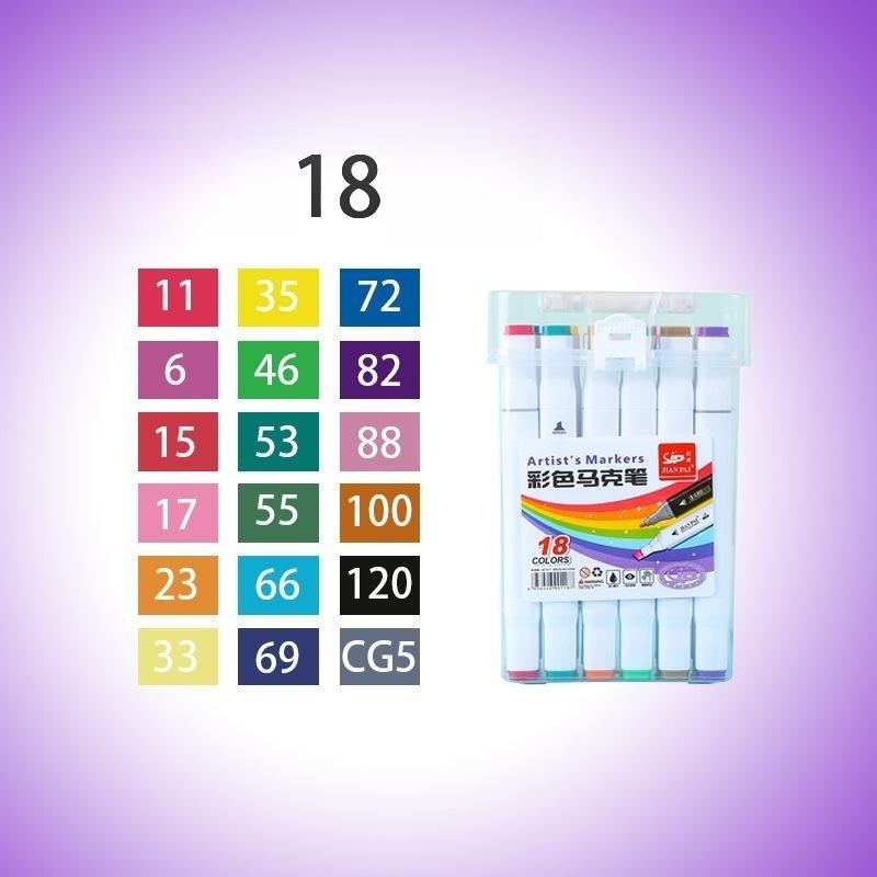 

Набор двусторонних маркеров, коробка для цветных маркеров, корпус маркера для спиртовой масляной живописи оптом 18