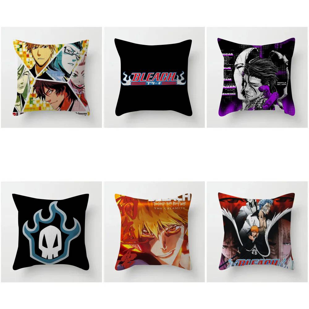 Japan Anime Bleach Pillow Cushion Cover Pillowcase Living Room Sofa Home Decor
