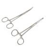 12.5/16/18cm Hemostatic Clamp Forceps Straight Curved Tweezers Medical Surgical Serrated Locking Forceps Curved Hemostat Farm
