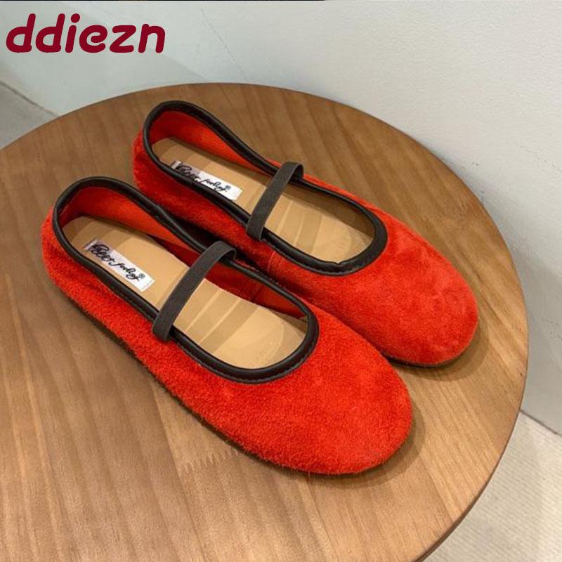 Fashion Fashion Round Toe Ladies Mary Janes Flats Shoes Soft Female Slip On Footwear Shallow Women Flats With Shoes