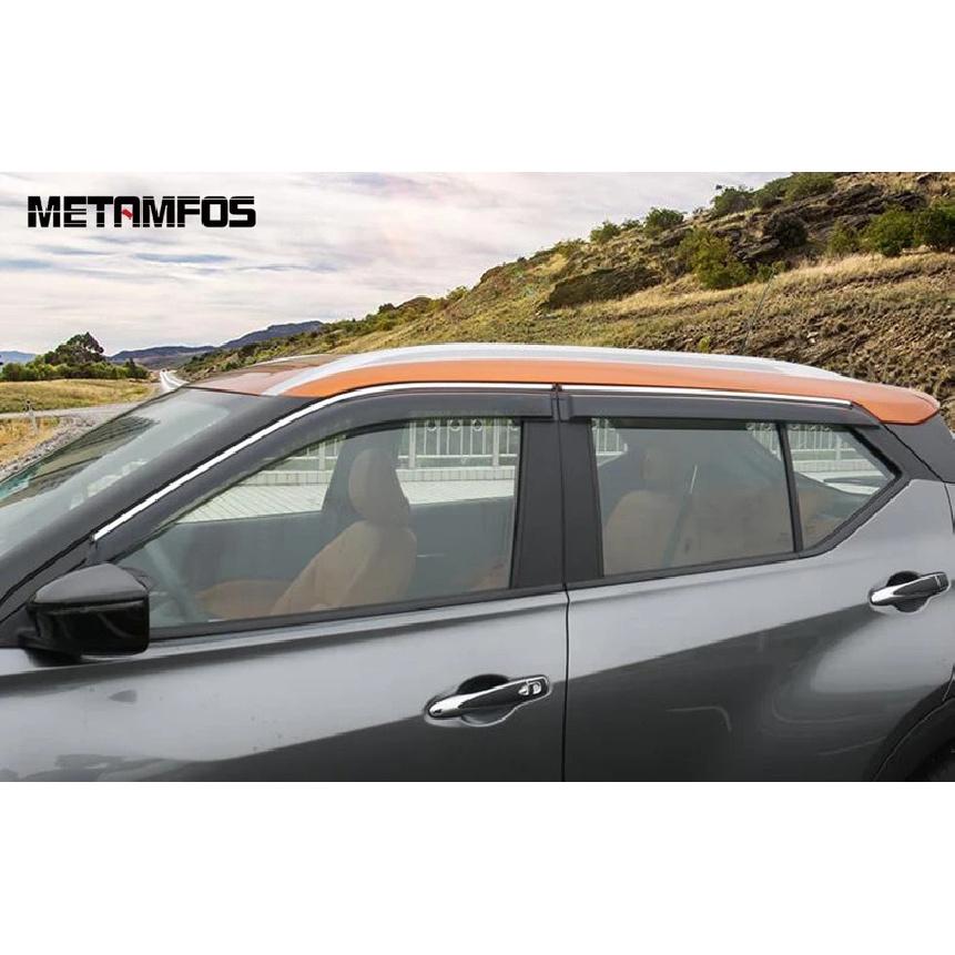 For Nissan Kicks 2017- 2024 Window Visor Wind Deflector Sun Shade Rain Guard Shield Awning Shelter Accessories Car Styling
