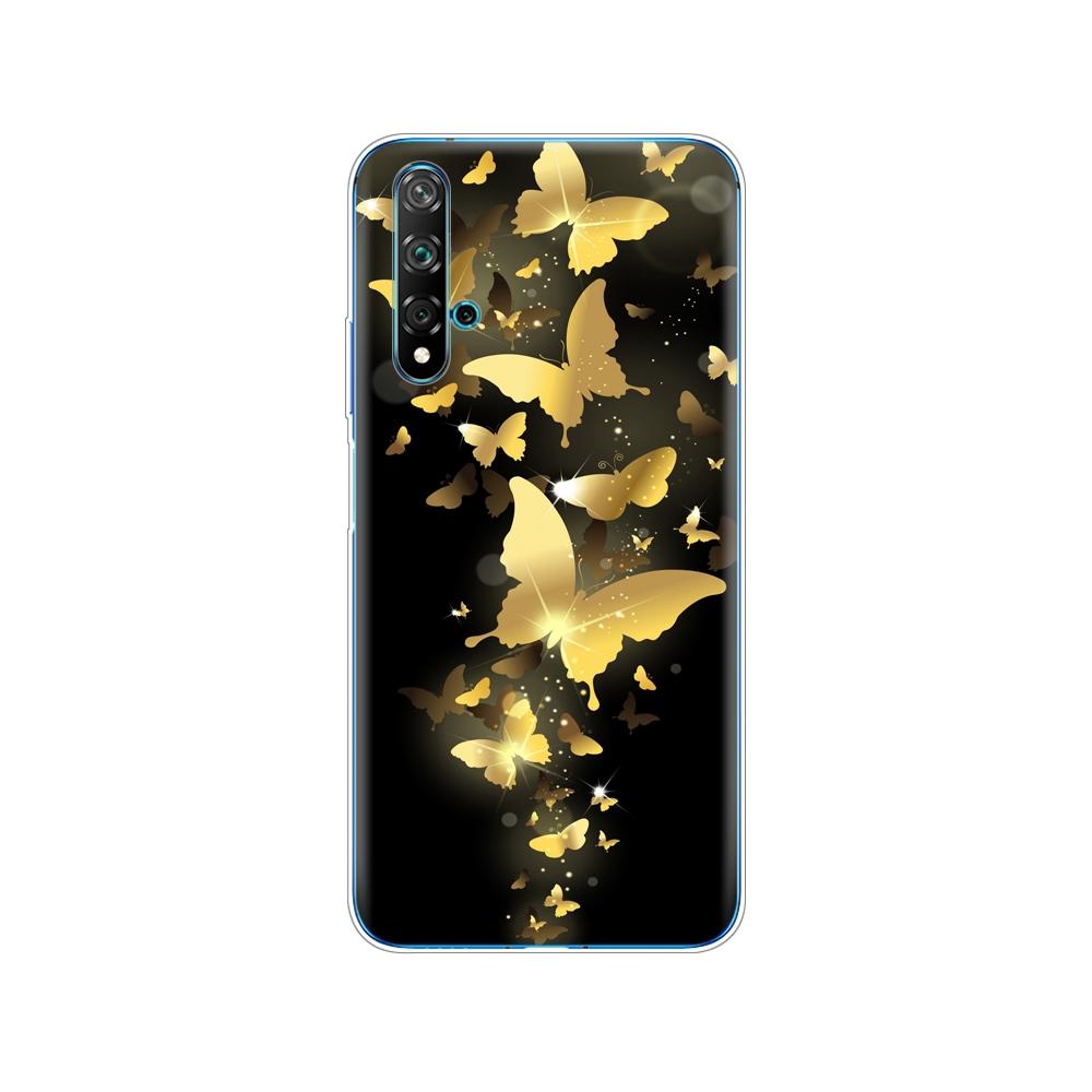 Dla Huawei Nova 5T Case miękka TPU tylna silikonowa obudowa telefonu dla Nova5T 5 T YAL-L21 6.26 ''fundas coque zderzak