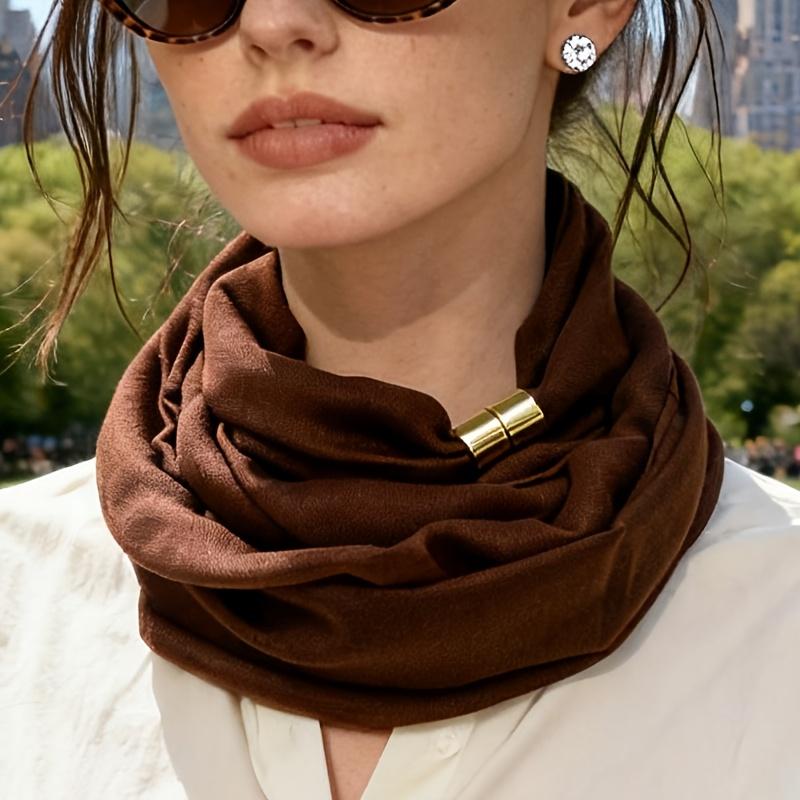 Weicher warmer winddichter Schal für Damen, geeignet für den Winter - Einfarbiger kurzer Nackenschal, Vielseitige mehrfarbige Mischungen für waschbares Nackenaccessoire