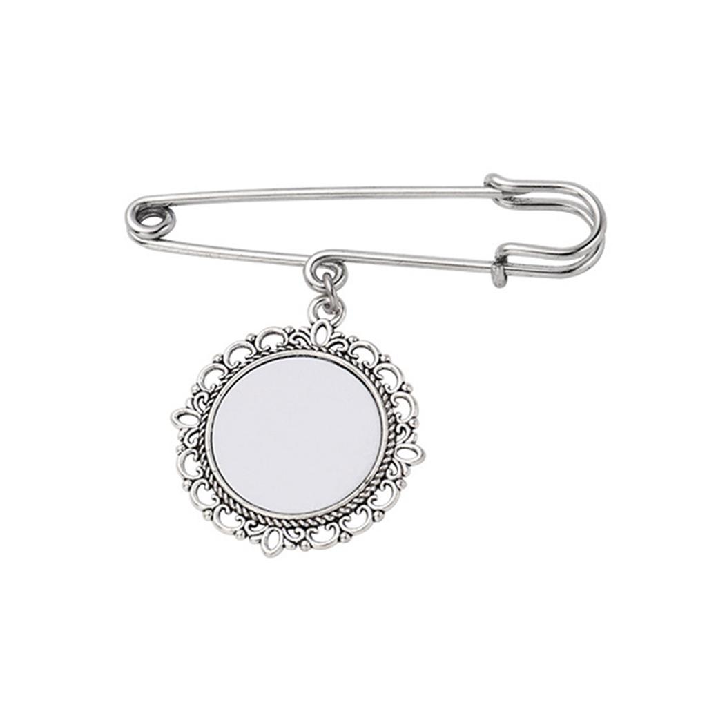 Wedding Bouquet Photo Charm Diy Pin Making Lace Frame Wedding Round Pendant