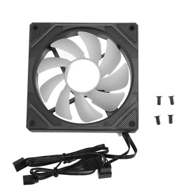 Computer Cooling Fan ARGB PWM Temperature Control High Airflow Silent Chassis Cooling Fan for CPU Cooler Computer Case