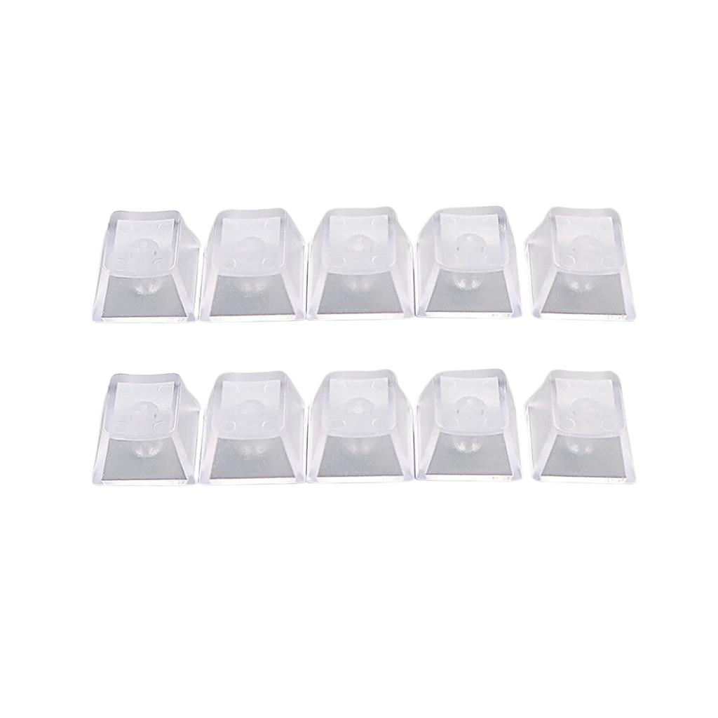 SLEEKSTATION Transparent ABS Keycaps for Mechanical Keyboards, Matte Backlit Keycaps, Customizable Keycaps with Transparent Matte Finish (50)