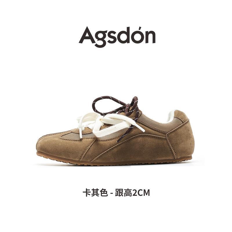 Strictly Selected Augustus Dengde Training Shoes Women's 2025 New Autumn Forrest Gump Sports Flat-bottom Mesh Casual Little White Board Shoes