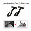 2Pcs Quick Hood Loops Kayak Tie Down Anchor Strap Boat Bow Stern Tie Downs Strap Canoe Transport Accessories Enduring