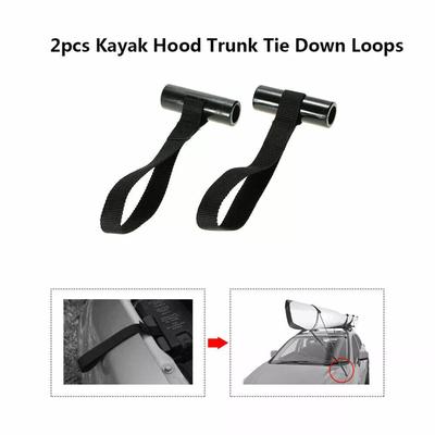 2Pcs Quick Hood Loops Kayak Tie Down Anchor Strap Boat Bow Stern Tie Downs Strap Canoe Transport Accessories Enduring