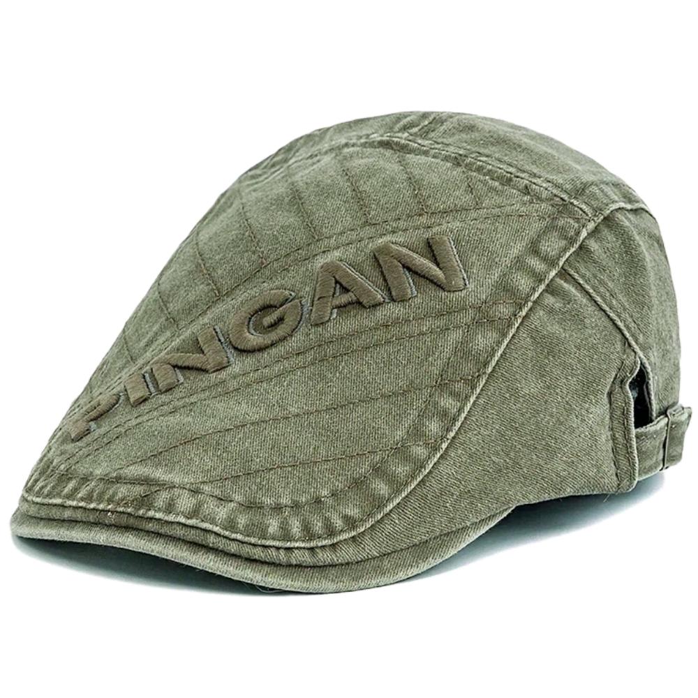 Nový styl Unisex Vintage Prané Baretky Klobouk Vyšívané Kovbojské Klobouky Pro Muže Ženy Retro Plochá Čepice Venkovní Neformální Streetwear Čepice
