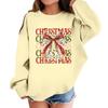 Children's Fashionable Casual Long-sleeved Loose Christmas Print Pullover Sweatshirt