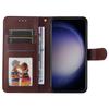 For Samsung Galaxy S23 FE Shockproof Flip Phone Shell PU Leather Wallet Phone Case Stand Calf Texture Cover