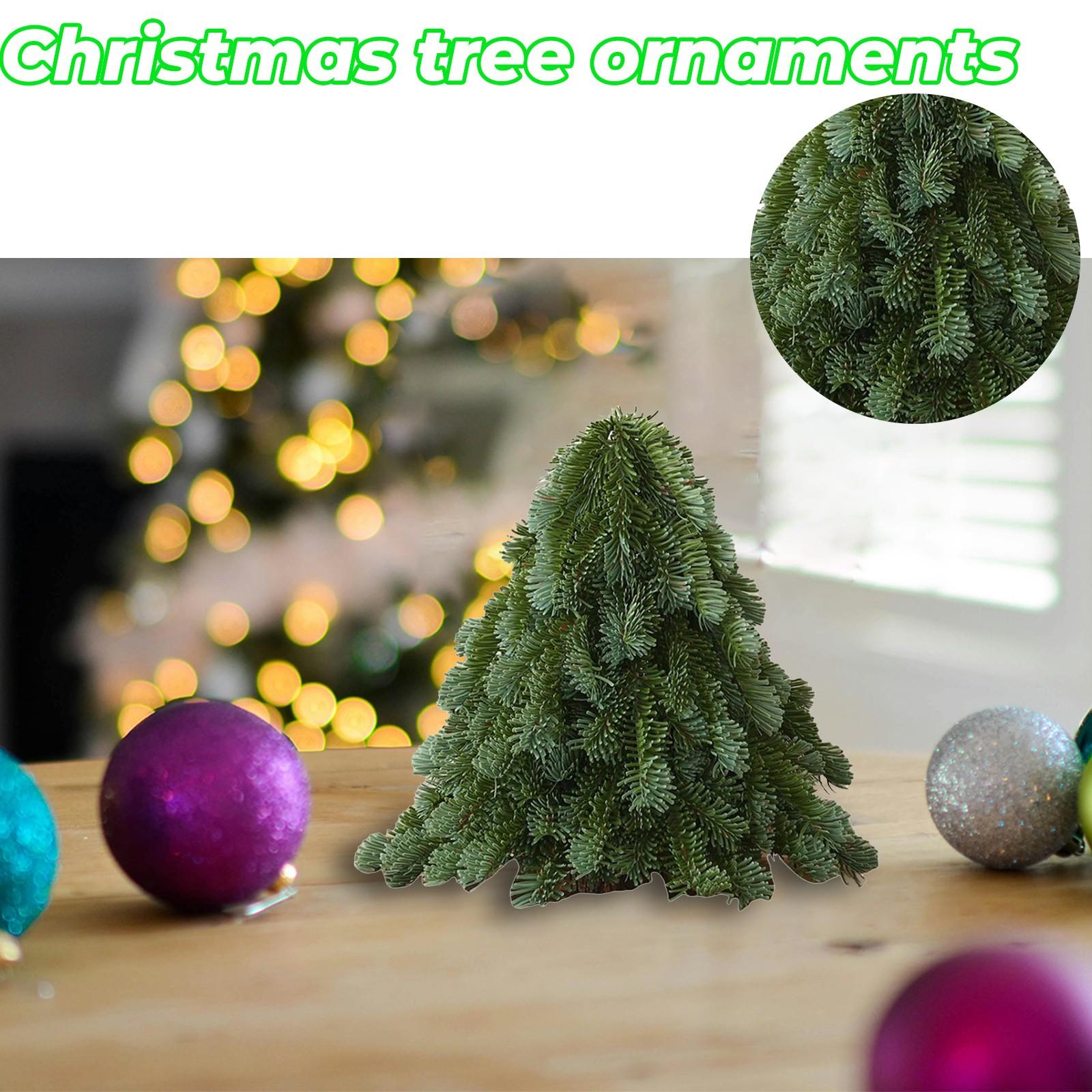 

Маленькие пластиковые рождественские украшения для рабочего стола, товары для украшения вечеринки One Size