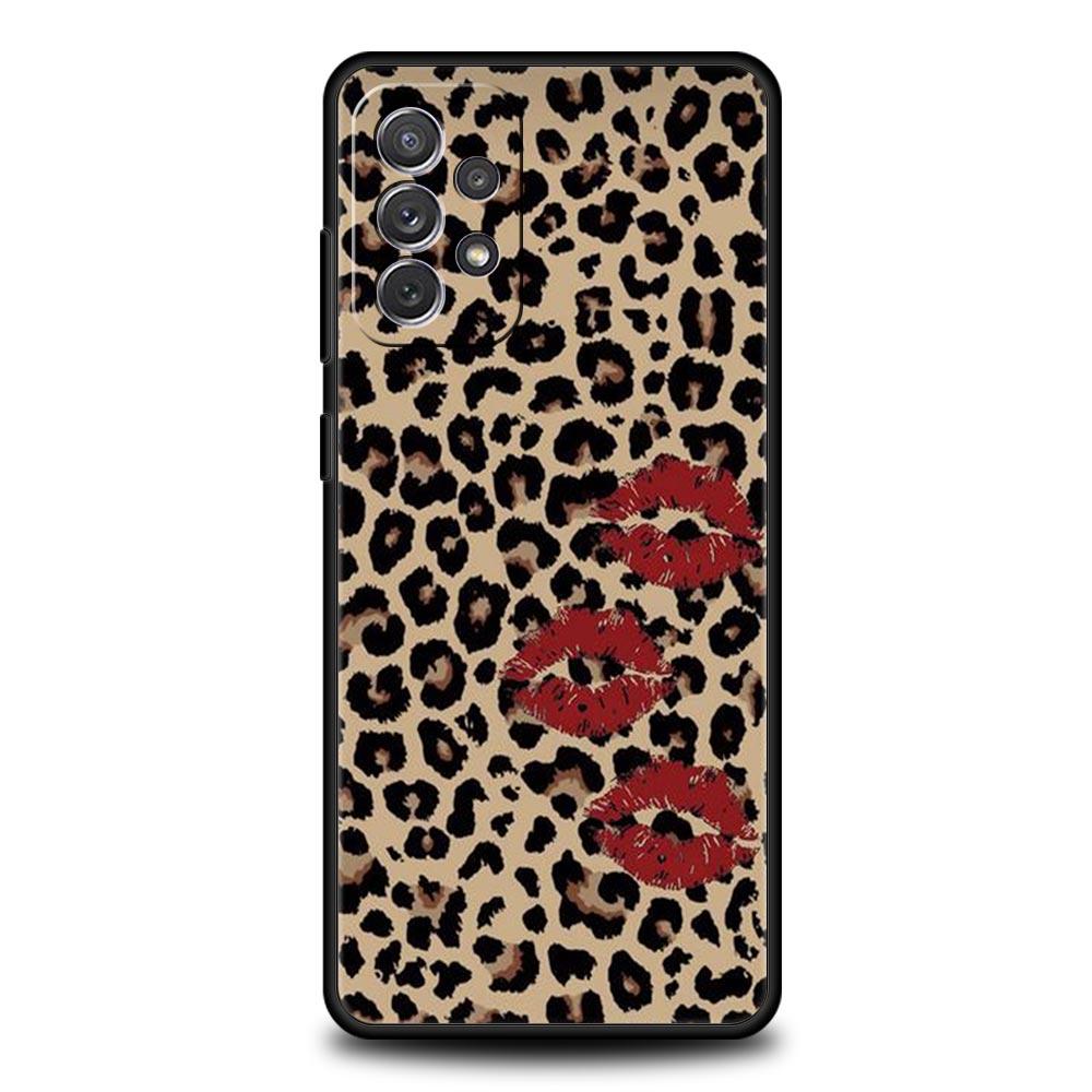 Leopard Print Pattern Phone Case For Samsung Galaxy A17 A07 A55 A35 A25 A15 A05 A33 5G A31 A23 A21s A13 A41 A73 A53 A51 A71Cover
