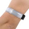 Outdoor Night Run Armband Light with LED Rechargeale Lattice Light Reflective Lattice BandWhite