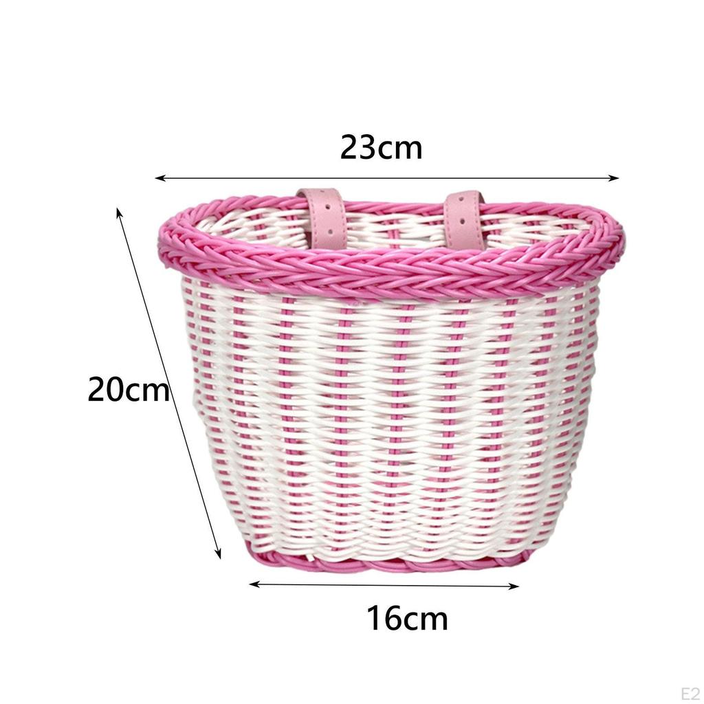 Kids Bicycle Basket with Adjustable Straps for Outdoor Fun