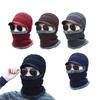 Winter Adult Women Casual Thick Warm Fleece Windproof Riding Beanie Cap Balaclava Hooded Neck Warmer Hats Cap Mask