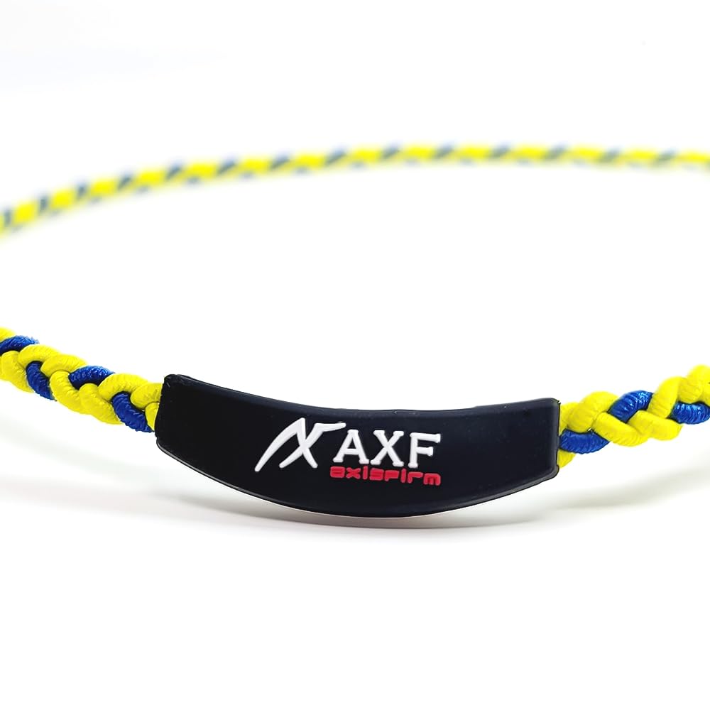 AXF Tuning Band AXF 303 YELLOW M Size Silicone Necklace Axef Core Blood Circulation Promotion Athlete RG92 Recovery (45cm) AXF-303