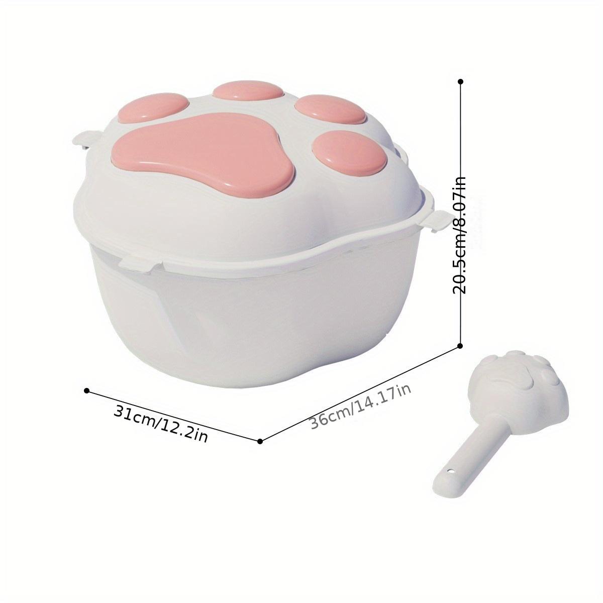 

Контейнер для хранения корма для домашних животных в форме когтя, обеспечивающий свежесть и отсутствие влаги в корме вашей кошки, большой вместимости
