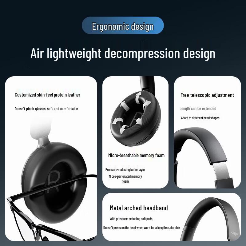 aigo WE500 ANC AI Translation Wireless Headphones
