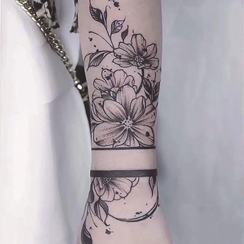 Waterproof Herbal Juice Tattoo Decals - Semi-Permanent, Non-Reflective for Men & Women’s Arms, Chest, Back