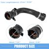 ABSOPRO Radiator Coolant Hose, Rubber Black, for BMW X4 M40i 3.0L L6 (Gas) 2018/2018 (Part Numbers 17127646150/17127634449)