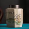 Octagonal Ceramic Tea Caddy