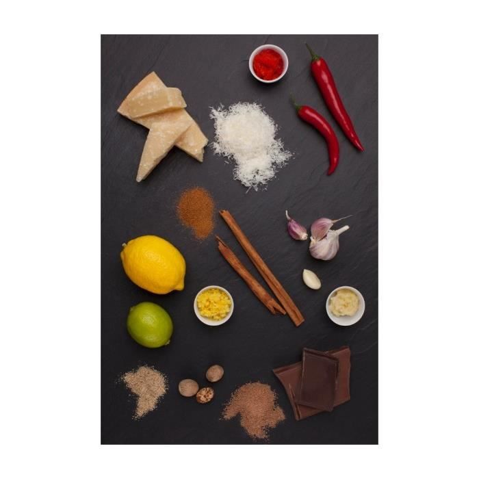 Rape gourmet microplane manche rouge surface râpe fine