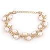 Shining Diva Fashion Latest Stylish Design Fancy Pearl Bracelet Earrings Necklace Jewellery