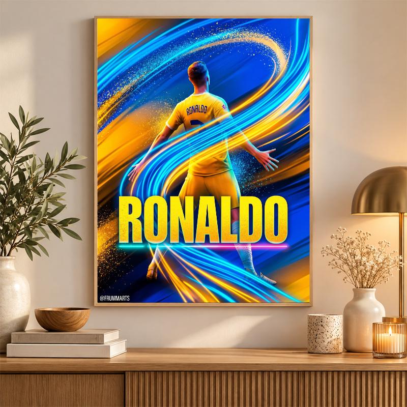 Zestaw do Malowania Diamentami Cristiano Ronaldo 5D Pełny Wiertak DIY Mozaika Diamentowa Sztuka Ścienna Wystrój Domu