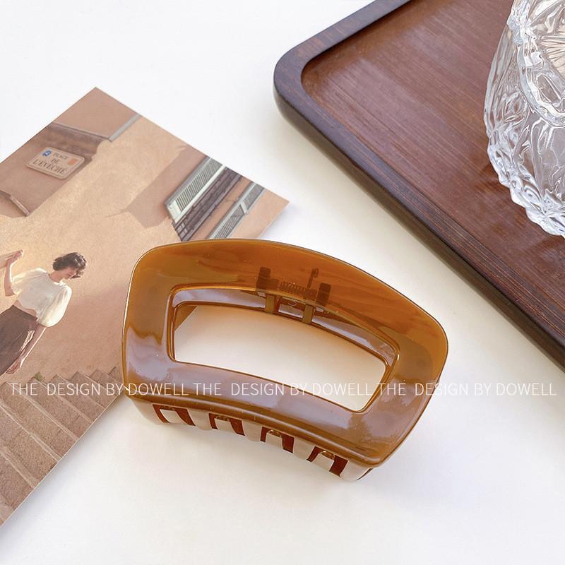 Elegant Vintage Hair Claw Clips For Women Handcrafted Minimalist Design In Deep Gray And More