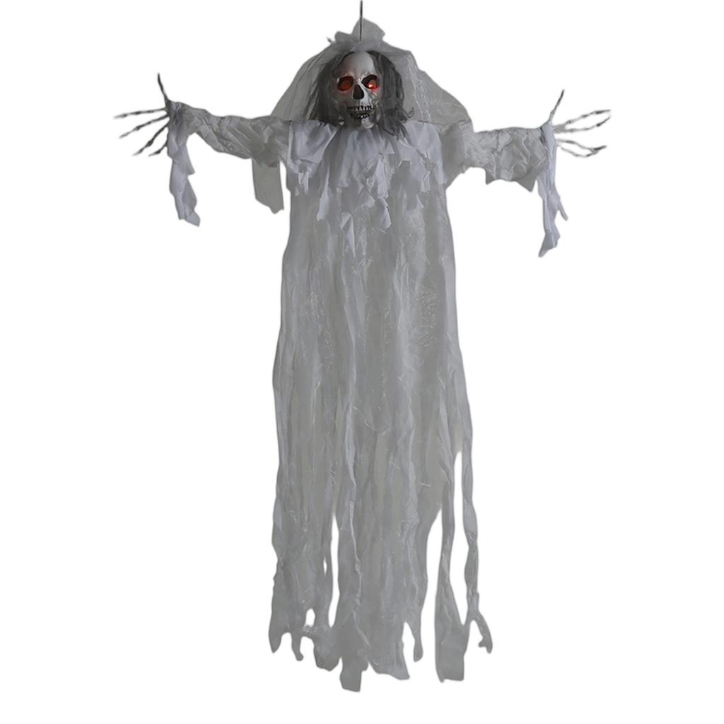 Halloween Scary Yard Decoration Clown Glowing  With Scary Sounds And Glowing Eyes Outdoor Bar Haunted House Party Props