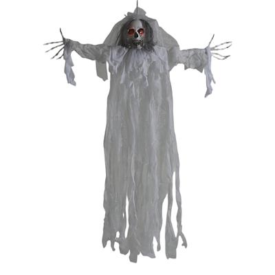 Halloween Scary Yard Decoration Clown Glowing  With Scary Sounds And Glowing Eyes Outdoor Bar Haunted House Party Props