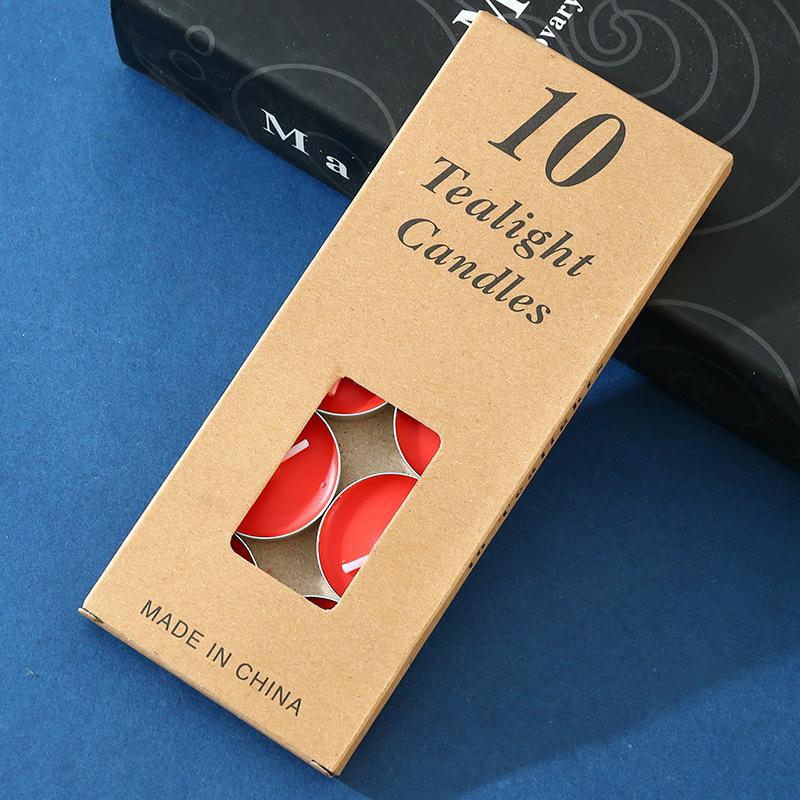 10 Pieces Round Aluminum Shell Tea Candle, Romantic Proposal, Candle, Ktv Hotel, Tea Making, Thermal Insulation Small Candle