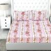 Super Soft Glace Cotton King Size AC Comforter II Blanket II Duvet for Double Bed with 1 Flat Bedsheet and 2 Pillow Covers- 4
