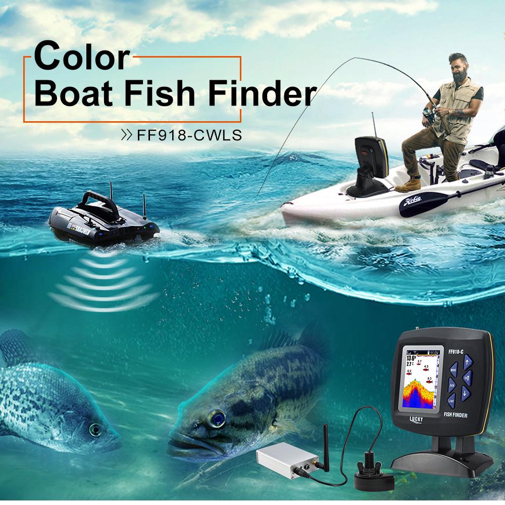 Leqi Wireless Sonar Fish Finder with 300m Long-Distance Detection