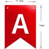 Happy Birthday Banner Birthday Signs Decoration Black Red Racing Theme Party Supplies Garland Decorations Nursery Hanging Decor 13pcs