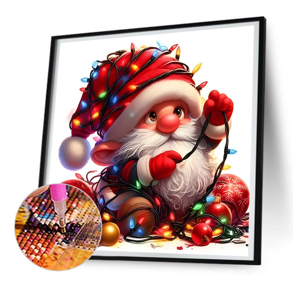 

FE# 5D DIY Full Round Drill Diamond Painting Santa Claus Decor Art Craft 30x30cm