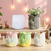 Multipurpose Silicone Mould Rabbits Cabbage Planter Accessory With Cement Jewelry Making Supplies