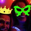17Pcs Glow Neon Photo Booth Props Fully Assembled Fluorescent Birthday Party Fun Photo Shoot Accessories