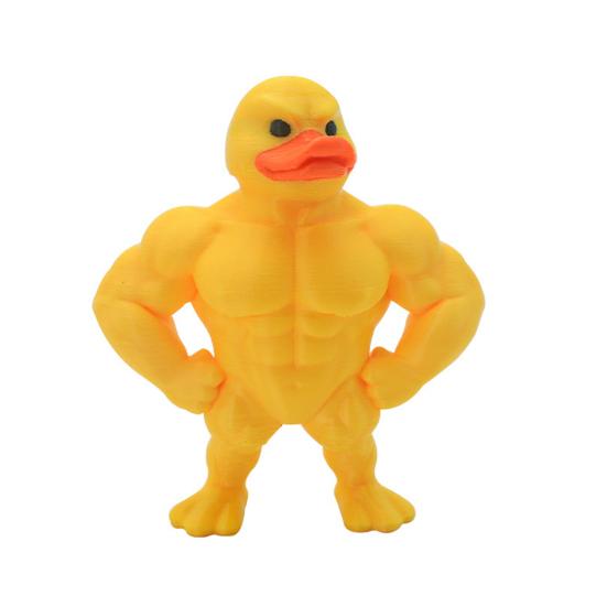 Muscle Duck Figurine Cartoon Duck Statue Animal Sculpture Home Office