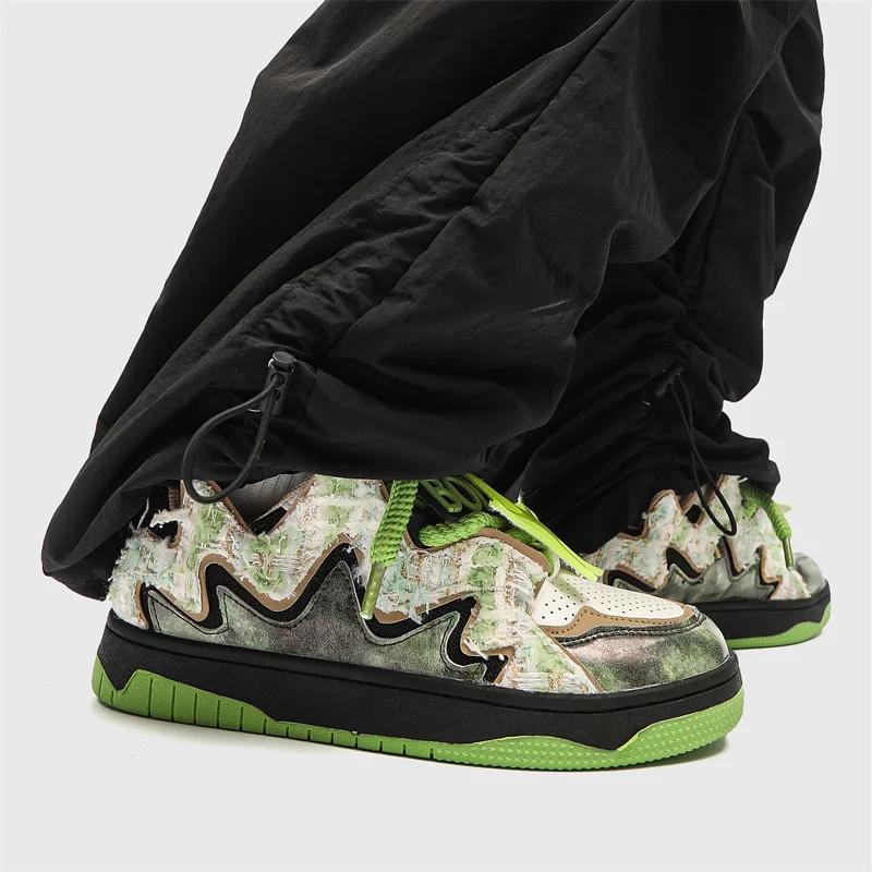 Scarpe da Skateboard Originali da Uomo Sneakers di Design Donna Streetwear Scarpe Hip Hop Uomo Sneakers Basse Vulcanizzate Uomo Trainer di Lusso