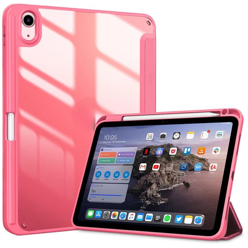 

For iPad 10 Tri-Fold Magnetic Zipper Tablet Acrylic Protective Case 11 Pen Slot IP Mini6-7 8.3in розы красного