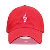 Unisex Soft Cotton Dad Hat Musical Note Embroidery Baseball Cap For Women Men Adjustable Unisex Casual Sports Caps