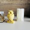 Owl Silicone Mold Animal Candle Molds Unique Plaster Home Decoration Candle Making Supplies Wall Desktop Decor Plaster Crafts