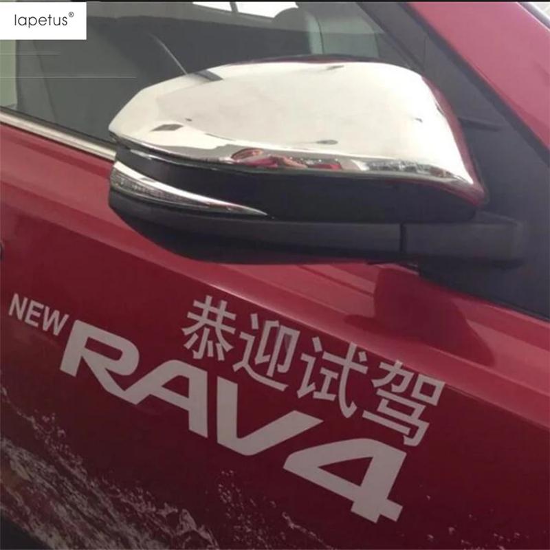 Ozdobna Nakładka na Lusterko Boczne Tylne Drzwi Samochodu Listwa Akcesoria ABS Chromowane Do Toyota Rav4 Rav 4 2014 2015 2016 2017 2018