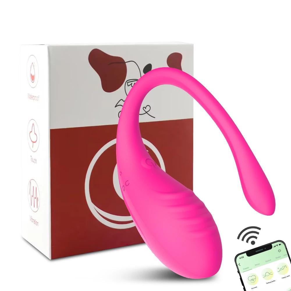 Wearable Dildo Vibrating Egg 9 Modes APP Remote Control Vaginal Massage Clit Stimulator Vibrator Female Sex Toys for Adults