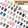 Reble Ulated Neoprene Iced Coffee Cup Sleeve, Durable Drink Sleeve for Cold Beverages, Beverage Holder for Iced Coffee, Floral Checkers