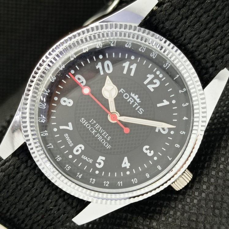 

ВОССТАНОВЛЕННЫЕ ШВЕЙЦАРСКИЕ МУЖСКИЕ НАРУЧНЫЕ ЧЕРНЫЕ ЧАСЫ FORTIS WINDING 622c-a416934-2 lot622c-a416934