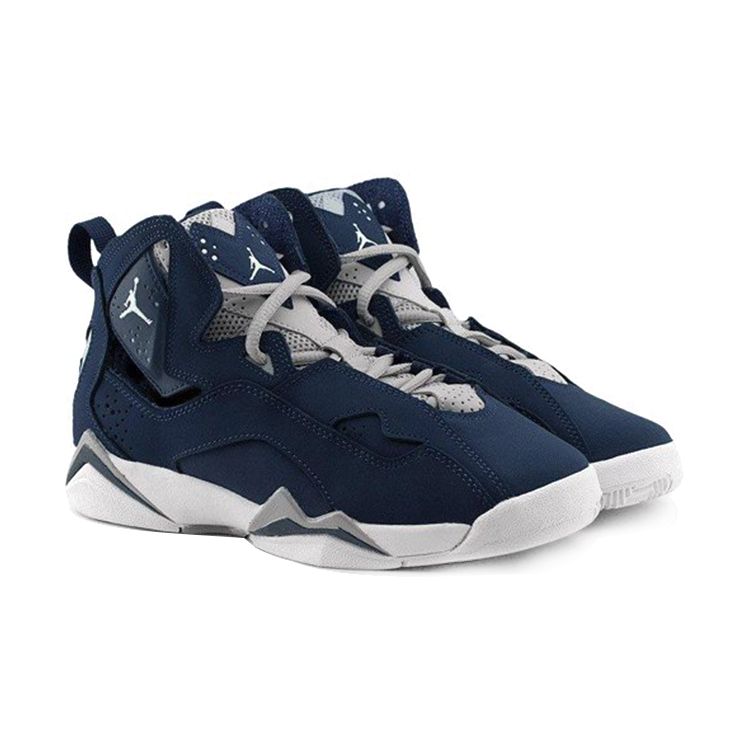 Air Jordan True Flight GS Navy Kids Sneakers Blue Grey-White 343795-404